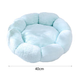 Maxbell Small Dog Beds Anti Skid Bottom Durable Plush Cushion for Kitten Dogs Poodle Blue 40cm