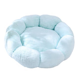 Maxbell Small Dog Beds Anti Skid Bottom Durable Plush Cushion for Kitten Dogs Poodle Blue 40cm