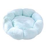 Maxbell Small Dog Beds Anti Skid Bottom Durable Plush Cushion for Kitten Dogs Poodle Blue 40cm