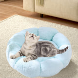 Maxbell Small Dog Beds Anti Skid Bottom Durable Plush Cushion for Kitten Dogs Poodle Blue 40cm