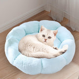 Maxbell Small Dog Beds Anti Skid Bottom Durable Plush Cushion for Kitten Dogs Poodle Blue 40cm