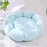 Maxbell Small Dog Beds Anti Skid Bottom Durable Plush Cushion for Kitten Dogs Poodle Blue 40cm