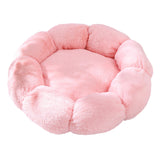 Maxbell Small Dog Beds Anti Skid Bottom Durable Plush Cushion for Kitten Dogs Poodle Pink 50cm