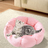 Maxbell Small Dog Beds Anti Skid Bottom Durable Plush Cushion for Kitten Dogs Poodle Pink 50cm