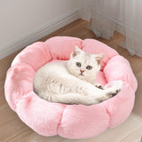 Maxbell Small Dog Beds Anti Skid Bottom Durable Plush Cushion for Kitten Dogs Poodle Pink 50cm