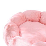 Maxbell Small Dog Beds Anti Skid Bottom Durable Plush Cushion for Kitten Dogs Poodle Pink 50cm