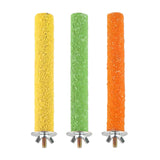 Maxbell 3Pcs Cage Branch Perches Foot Toy Parrot Perch for Conures Parakeets Budgies 20cmx1.5cm