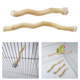Maxbell Bird Perch Parrot Bird Standing Grape Stick for Conures Cockatiels Parakeets 20cm