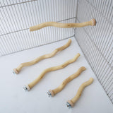 Maxbell Bird Perch Parrot Bird Standing Grape Stick for Conures Cockatiels Parakeets 20cm