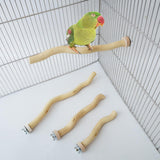 Maxbell Bird Perch Parrot Bird Standing Grape Stick for Conures Cockatiels Parakeets 20cm