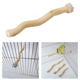 Maxbell Bird Perch Parrot Bird Standing Grape Stick for Conures Cockatiels Parakeets 20cm