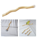 Maxbell Bird Perch Parrot Bird Standing Grape Stick for Conures Cockatiels Parakeets 30cm