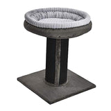 Maxbell Cat Scratch Post with Plush Cat Bed Climbing Plush Nest for Indoor Cats Cats