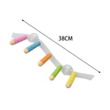 Maxbell Suction Cup Wood Perch Toy Parrot Playstand for Parakeet Cockatiel Bluebirds style A