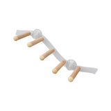 Maxbell Suction Cup Wood Perch Toy Parrot Playstand for Parakeet Cockatiel Bluebirds style B