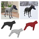 Maxbell Dog Coats Warm Soft High Collar Comfortable Pullover Dog Pajamas for Pet Dog Black 2XL