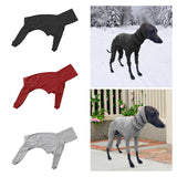 Maxbell Dog Coats Warm Soft High Collar Comfortable Pullover Dog Pajamas for Pet Dog Black 2XL
