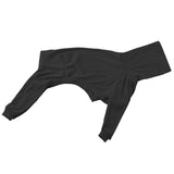 Maxbell Dog Coats Warm Soft High Collar Comfortable Pullover Dog Pajamas for Pet Dog Black 2XL