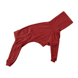 Maxbell Dog Coats Warm Soft High Collar Comfortable Pullover Dog Pajamas for Pet Dog Red  3XL