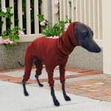 Maxbell Dog Coats Warm Soft High Collar Comfortable Pullover Dog Pajamas for Pet Dog Red  3XL