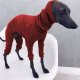 Maxbell Dog Coats Warm Soft High Collar Comfortable Pullover Dog Pajamas for Pet Dog Red  3XL