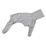 Maxbell Dog Coats Warm Soft High Collar Comfortable Pullover Dog Pajamas for Pet Dog Gray 3XL