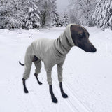 Maxbell Dog Coats Warm Soft High Collar Comfortable Pullover Dog Pajamas for Pet Dog Gray 3XL