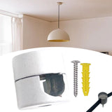 Maxbell Metal Swag Hook Pendant Light Hook for Electric Wire Cable Cord Ceiling Lamp White
