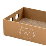 Maxbell Cat Scratch Pad Large Cat Cardboard House for Cats to Grind Paws Indoor Cats Style A