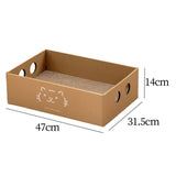 Maxbell Cat Scratch Pad Large Cat Cardboard House for Cats to Grind Paws Indoor Cats Style A