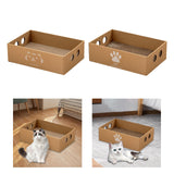 Maxbell Cat Scratch Pad Large Cat Cardboard House for Cats to Grind Paws Indoor Cats Style A
