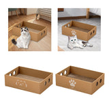 Maxbell Cat Scratch Pad Large Cat Cardboard House for Cats to Grind Paws Indoor Cats Style A