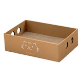 Maxbell Cat Scratch Pad Large Cat Cardboard House for Cats to Grind Paws Indoor Cats Style A