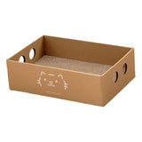 Maxbell Cat Scratch Pad Large Cat Cardboard House for Cats to Grind Paws Indoor Cats Style A