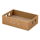 Maxbell Cat Scratch Pad Large Cat Cardboard House for Cats to Grind Paws Indoor Cats Style A