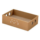 Maxbell Cat Scratch Pad Large Cat Cardboard House for Cats to Grind Paws Indoor Cats Style A