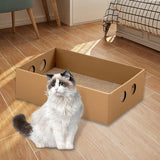 Maxbell Cat Scratch Pad Large Cat Cardboard House for Cats to Grind Paws Indoor Cats Style A