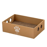 Maxbell Cat Scratch Pad Large Cat Cardboard House for Cats to Grind Paws Indoor Cats Style B