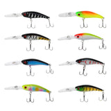 Maxbell 43pcs/Set 3D Eyes Artificial Baits Fish Fishing Lures 6 Models with VMC Hook