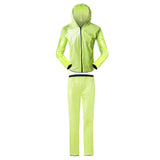Adult Waterproof Jacket Trousers Rain Suit Jacket and Trousers L Green