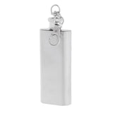Maxbell  Mini Pocket Hip Flask Key Ring Keychain Stainless Steel Liquor Barware 56ml