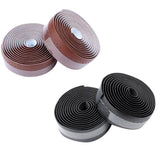 Maxbell 2Pcs Bicycle Handlebar Tape PU Leather Handlebar Strap Breathable 1.9m Brown