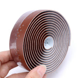 Maxbell 2Pcs Bicycle Handlebar Tape PU Leather Handlebar Strap Breathable 1.9m Brown