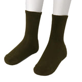1 Pair Sports Socks Cycling Running Warm Socks Comfortable 39-42 Army Green