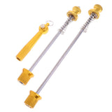 Maxbell Front Rear Quick Release Axle Bicycle Skewer Set for Road Bike Skewers Gold