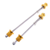 Maxbell Front Rear Quick Release Axle Bicycle Skewer Set for Road Bike Skewers Gold