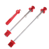 Maxbell Front Rear Quick Release Axle Bicycle Skewer Set for Road Bike Skewers Red