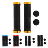 Maxbell 1 Pair Mountain Bike Handlebar Cover Grips Smooth Soft Rubber Handle Gold