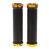 Maxbell 1 Pair Mountain Bike Handlebar Cover Grips Smooth Soft Rubber Handle Gold