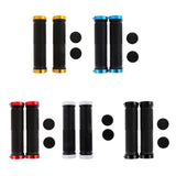Maxbell 1 Pair Mountain Bike Handlebar Cover Grips Smooth Soft Rubber Handle Gold